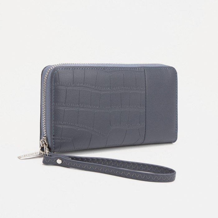 Кошелёк на молнии, с ручкой, цвет синий
Кошелёк на молнии, с ручкой, цвет синий