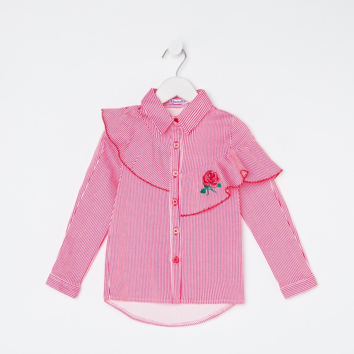 Рубашка для девочки, цвет красный, рост 110 см
Рубашка для девочки, цвет красный, рост 110 см