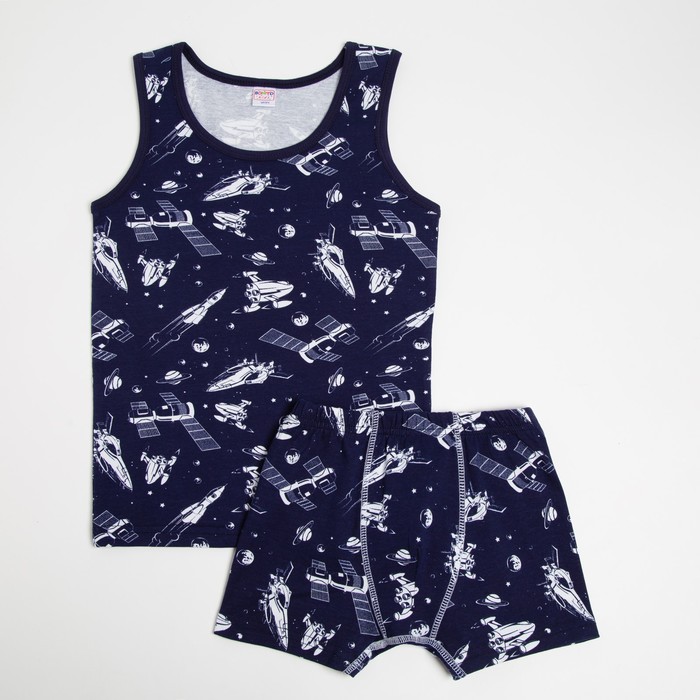 Комплект (майка, трусы) для мальчика, цвет тёмно-синий, рост 134 см
Комплект (майка, трусы) для мальчика, цвет тёмно-синий, рост 134 см