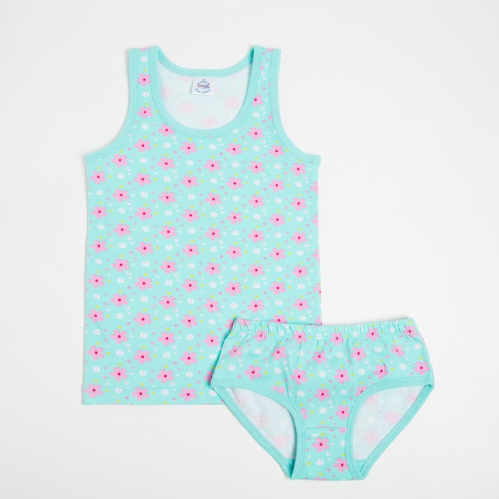 Комплект (майка, трусы) для девочки, цвет мята, рост 104 см
Комплект (майка, трусы) для девочки, цвет мята, рост 104 см