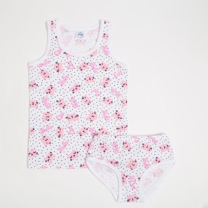 Комплект (майка, трусы) для девочки, цвет белый, рост 116 см
Комплект (майка, трусы) для девочки, цвет белый, рост 116 см