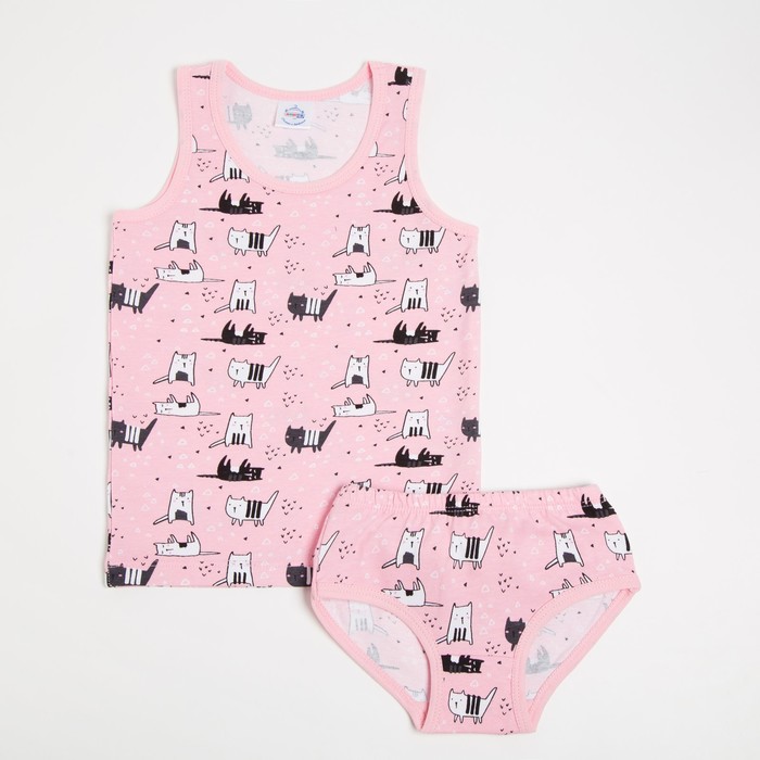 Комплект (майка, трусы) для девочки, цвет светло-розовый, рост 116 см
Комплект (майка, трусы) для девочки, цвет светло-розовый, рост 116 см