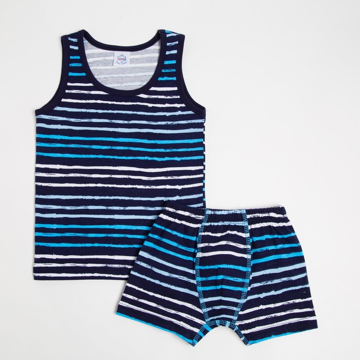 Комплект (майка, трусы) для мальчика, цвет тёмно-синий, рост 98 см
Комплект (майка, трусы) для мальчика, цвет тёмно-синий, рост 98 см