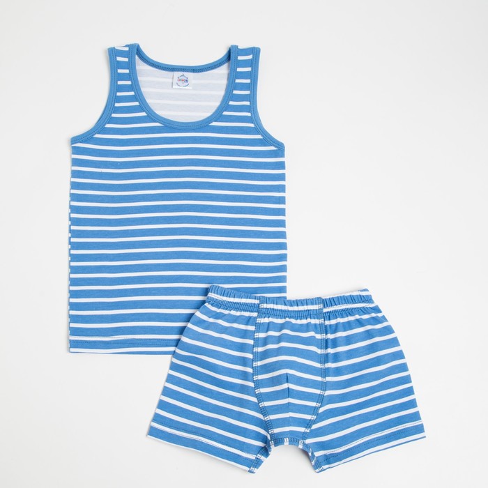 Комплект (майка, трусы) для мальчика, цвет джинс, рост 116 см
Комплект (майка, трусы) для мальчика, цвет джинс, рост 116 см