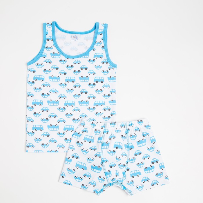 Комплект (майка, трусы) для мальчика, цвет бирюзовый, рост 104 см
Комплект (майка, трусы) для мальчика, цвет бирюзовый, рост 104 см