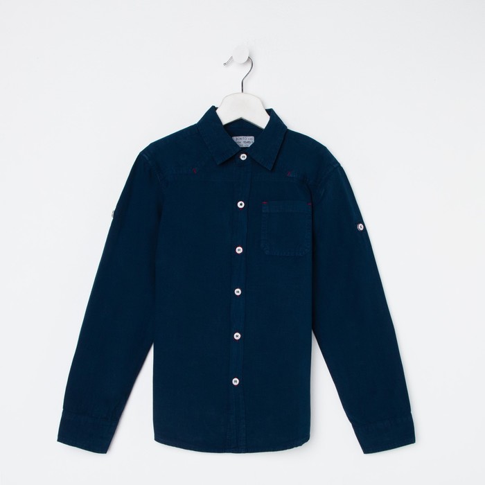 Рубашка для мальчика, цвет синий, рост 134 см
Рубашка для мальчика, цвет синий, рост 134 см