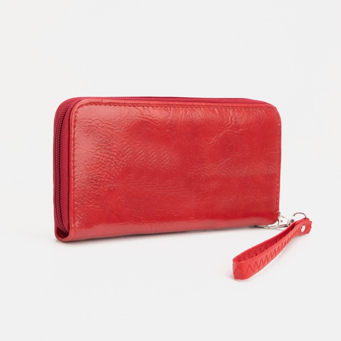 Кошелёк, 3 отдела на молнии, цвет красный
Кошелёк, 3 отдела на молнии, цвет красный