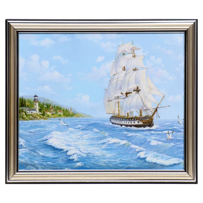 Картина "У берега" 20х25(23,5х28,5) см 
Картина "У берега" 20х25(23,5х28,5) см