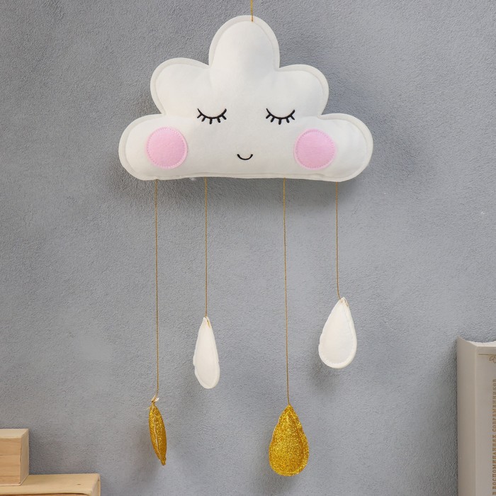 Панно настенное текстиль "Облачко и капельки" 50х26 см
Панно настенное текстиль "Облачко и капельки" 50х26 см