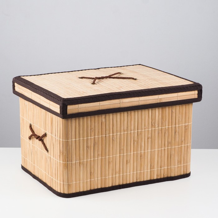 Короб складной для хранения, 41х31х26 см, бамбук
Короб складной для хранения, 41х31х26 см, бамбук