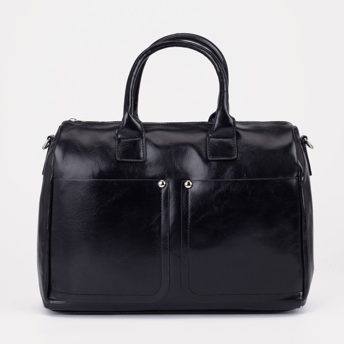 Саквояж, отдел на молнии, длинный ремень, цвет чёрный
Саквояж, отдел на молнии, длинный ремень, цвет чёрный