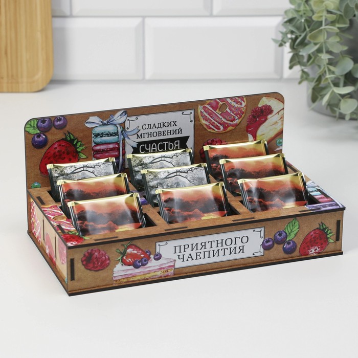 Органайзер для чая "Камеруны" 255х113х136 мм
Органайзер для чая "Камеруны" 255х113х136 мм