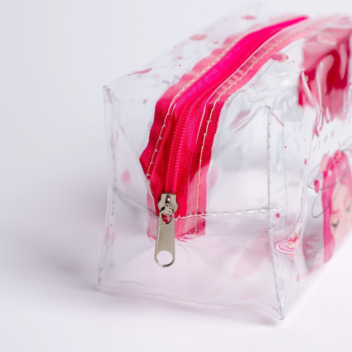 фото Косметичка-пенал из прозрачного pvc «космос внутри тебя», 14х8 см beauty fox