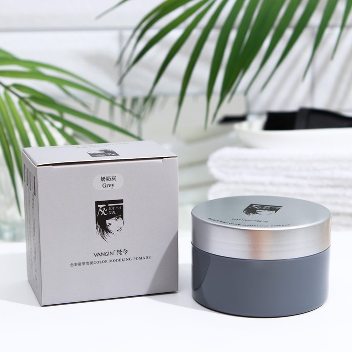 Окрашивающий цветной воск для волос и бороды, серый, 120 мл
Окрашивающий цветной воск для волос и бороды, серый, 120 мл