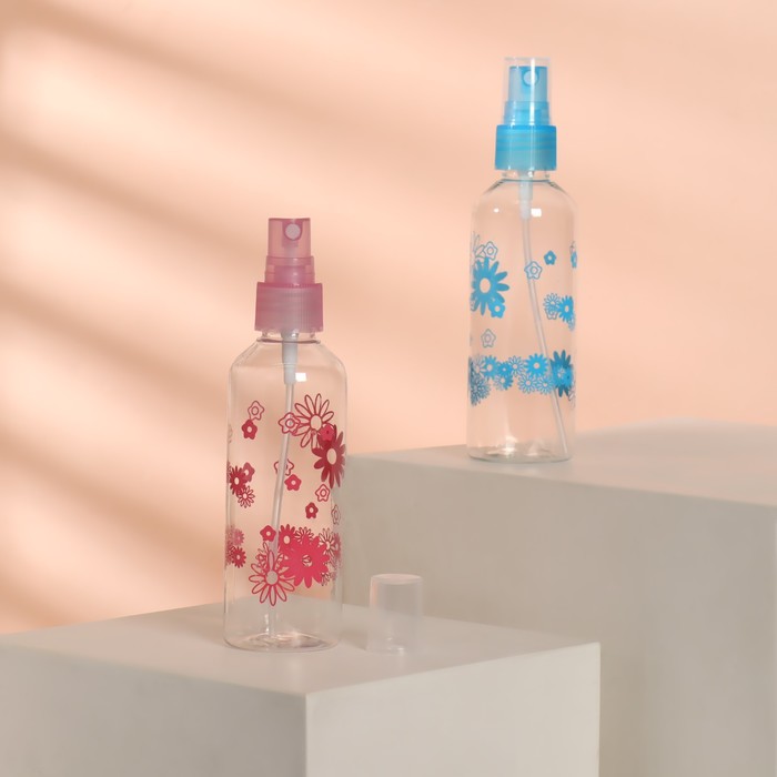 Бутылочка для хранения, с распылителем, 120 мл, цвет МИКС
Бутылочка для хранения, с распылителем, 120 мл, цвет МИКС