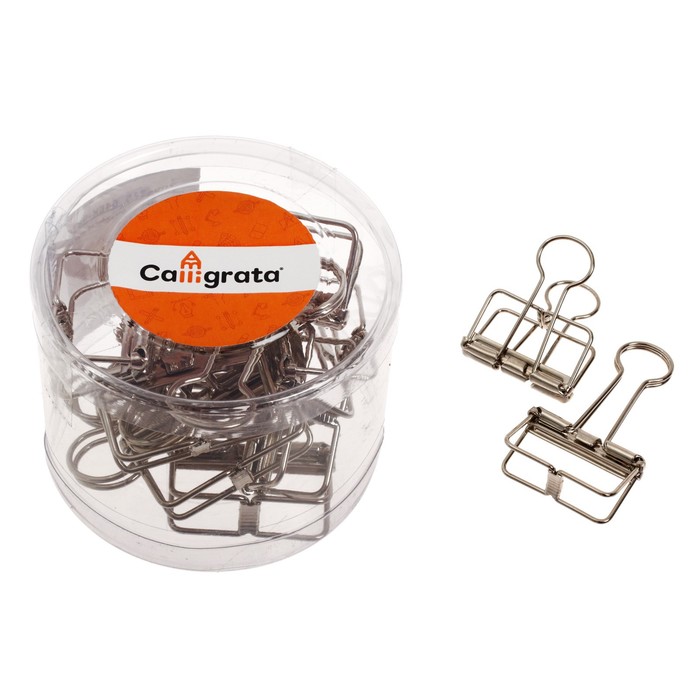 Набор зажимов для бумаг 10 штук, 32 мм, серебристые
Набор зажимов для бумаг 10 штук, 32 мм, серебристые