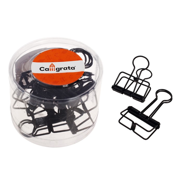 Набор зажимов для бумаг 10 штук, 32 мм, чёрные
Набор зажимов для бумаг 10 штук, 32 мм, чёрные