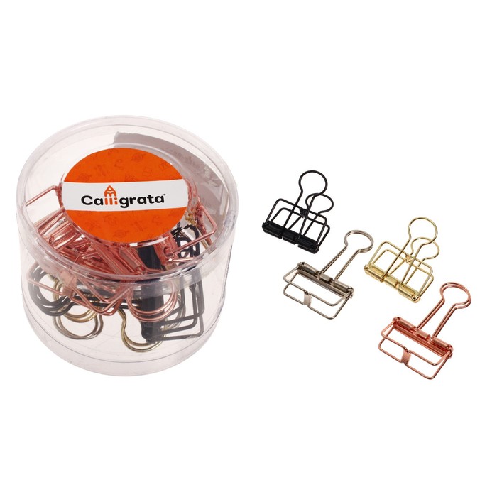 Набор зажимов для бумаг 10 штук, 32 мм, ассорти 
Набор зажимов для бумаг 10 штук, 32 мм, ассорти