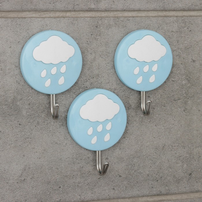 Крючок на липучке «Тучки», 3 шт, цвет МИКС
Крючок на липучке «Тучки», 3 шт, цвет МИКС