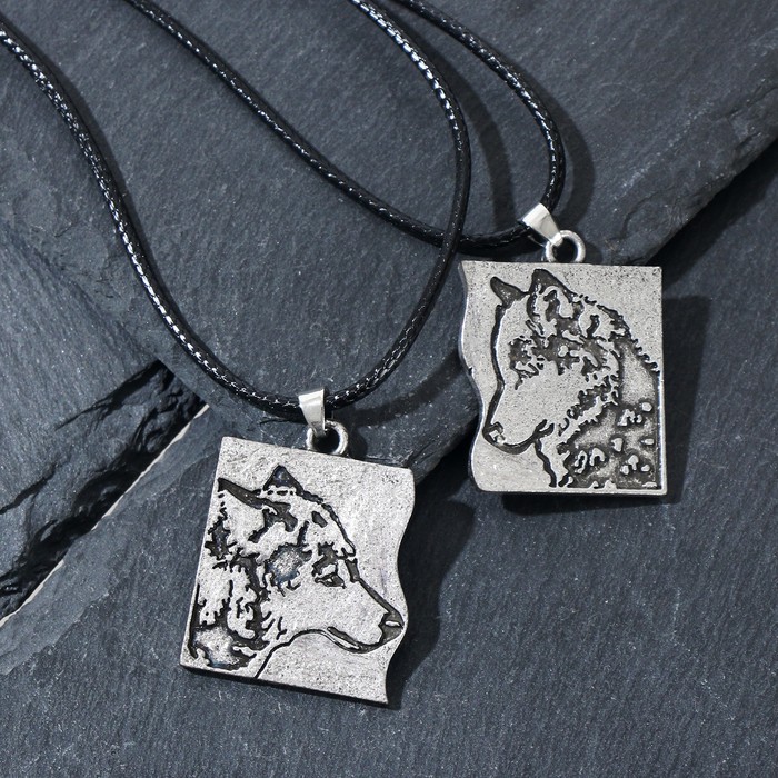 Кулоны "Неразлучники" волк и волчица, цвет чёрный чернёном серебре, 50см
Кулоны "Неразлучники" волк и волчица, цвет чёрный чернёном серебре, 50см