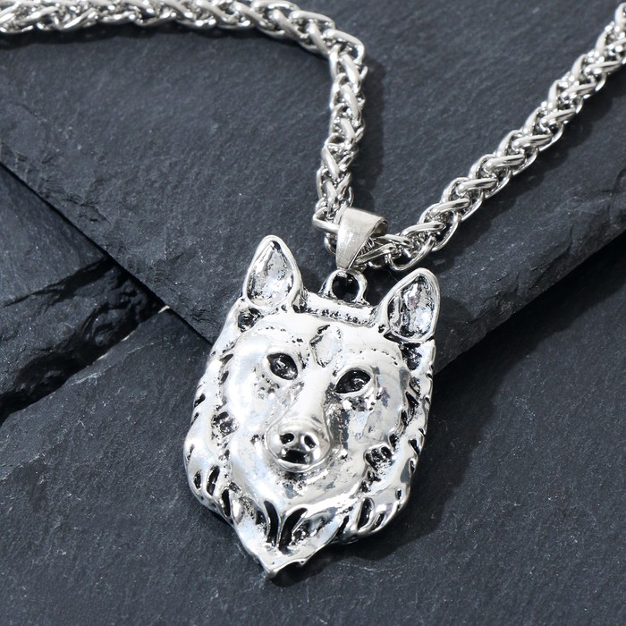 Кулон-оберег "Волк" одиночка, цвет чернёное серебро, 50см
Кулон-оберег "Волк" одиночка, цвет чернёное серебро, 50см