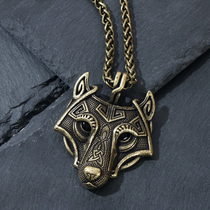 Кулон-оберег "Волк" глаза, цвет чёрный в чернёном золоте, 50см
Кулон-оберег "Волк" глаза, цвет чёрный в чернёном золоте, 50см