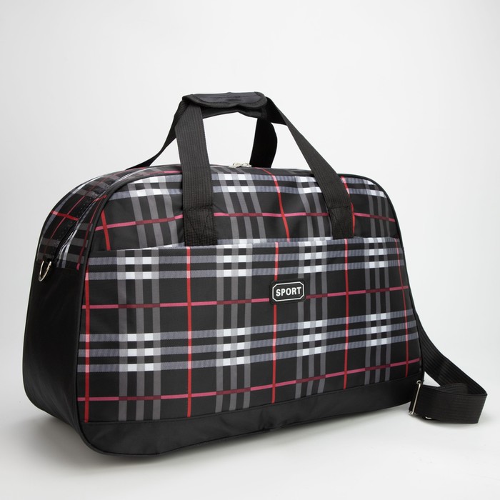 Сумка дорожная, отдел на молнии, наружный карман, длинный ремень, цвет чёрный/белый
Сумка дорожная, отдел на молнии, наружный карман, длинный ремень, цвет чёрный/белый