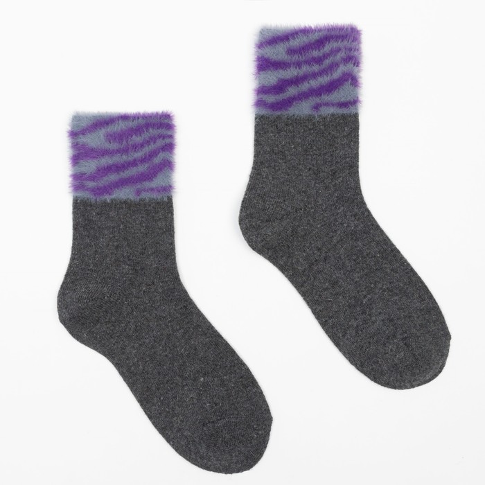 Носки женские с пухом, цвет серый, р-р 23-25 (р-р обуви 36-40)
Носки женские с пухом, цвет серый, р-р 23-25 (р-р обуви 36-40)