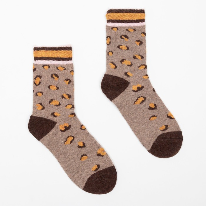 Носки женские шерстяные, леопардовый принт, р-р 23-25 (р-р обуви 36-40)
Носки женские шерстяные, леопардовый принт, р-р 23-25 (р-р обуви 36-40)