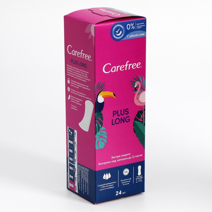 Прокладки ежедневные «Carefree» plus Long 24 шт.
Прокладки ежедневные «Carefree» plus Long 24 шт.