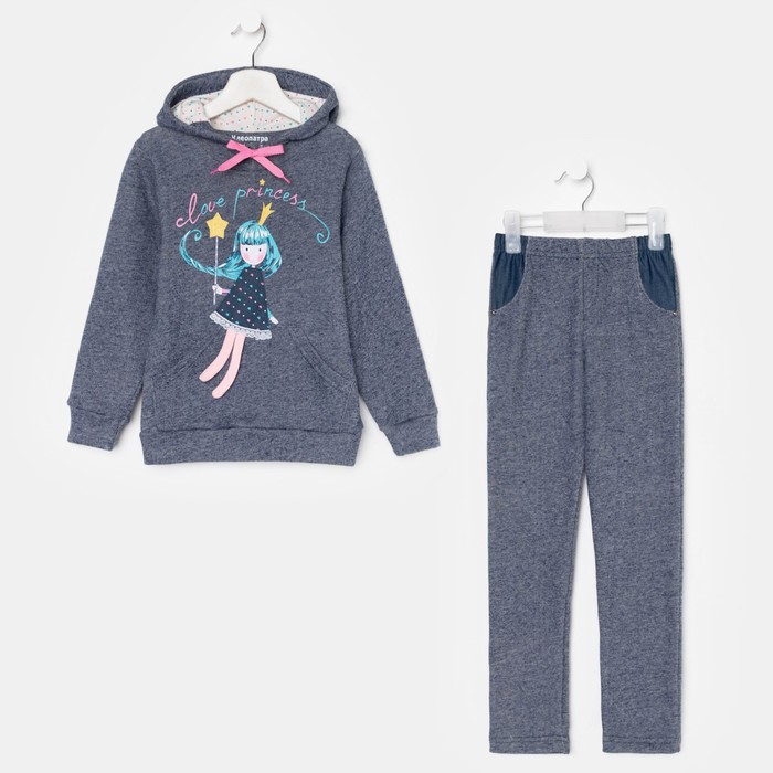 Костюм для девочки, цвет серый, рост 122
Костюм для девочки, цвет серый, рост 122