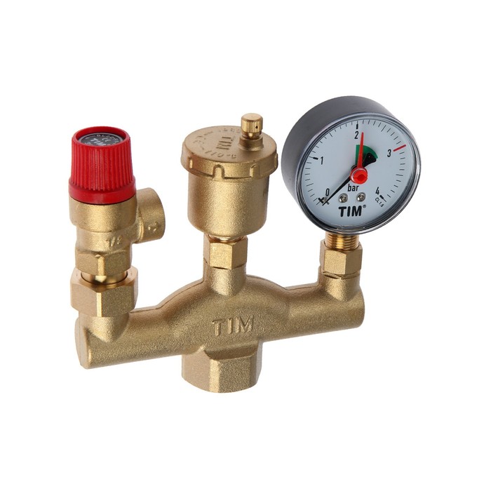 Группа безопасности TIM КЛАССИК JH1025-3, для котлов отопления, 1", 3 бар
Группа безопасности TIM КЛАССИК JH1025-3, для котлов отопления, 1", 3 бар
