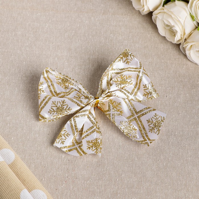 Бант праздничный "Сказка", золотой, 14 х 10 см
Бант праздничный "Сказка", золотой, 14 х 10 см