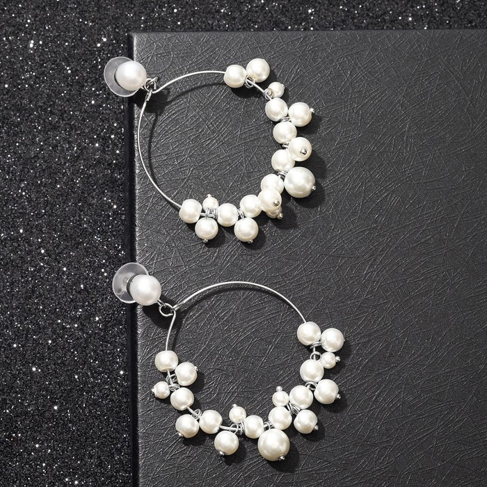 Серьги с жемчугом "Нежность" слияние бусин, цвет белый в серебре
Серьги с жемчугом "Нежность" слияние бусин, цвет белый в серебре