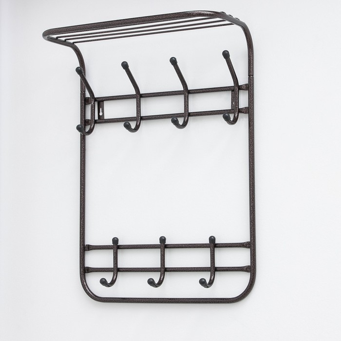 Вешалка настенная 2-х ярусная «Комфорт», 4/3 крючка, цвет медный антик
Вешалка настенная 2-х ярусная «Комфорт», 4/3 крючка, цвет медный антик