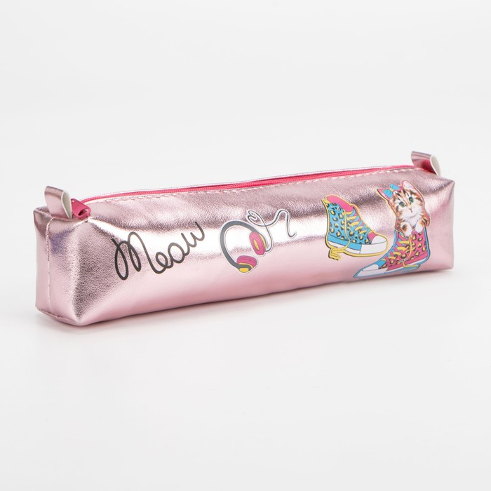 Косметичка на молнии, цвет розовый
Косметичка на молнии, цвет розовый