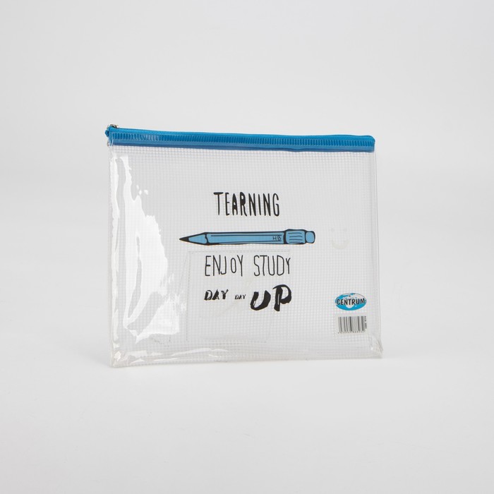 Косметичка на молнии, цвет голубой 
Косметичка на молнии, цвет голубой