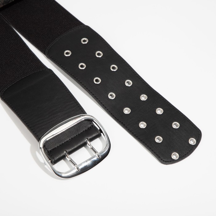 Ремень женский, резинка, XS-L, ширина 7,5 см, цвет черный
Ремень женский, резинка, XS-L, ширина 7,5 см, цвет черный