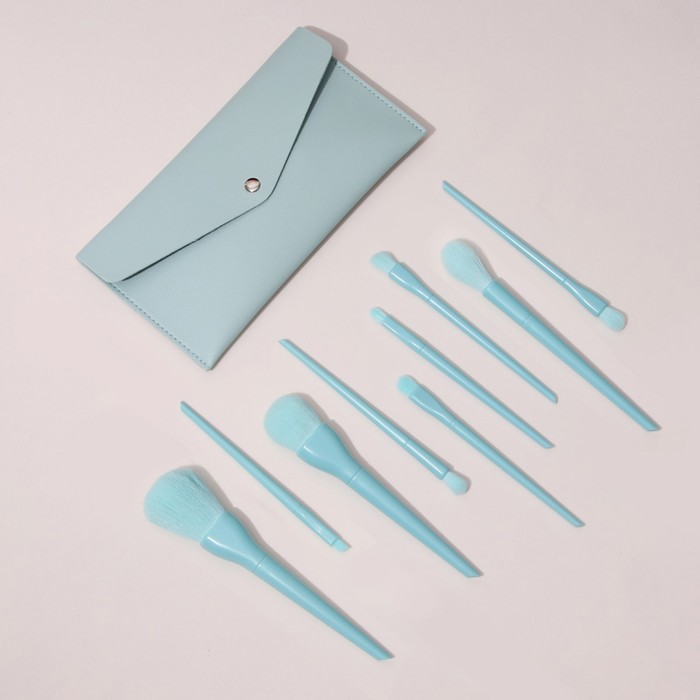 Набор кистей для макияжа «Marshmallow», 9 предметов, футляр на кнопке, цвет нежно-голубой
Набор кистей для макияжа «Marshmallow», 9 предметов, футляр на кнопке, цвет нежно-голубой