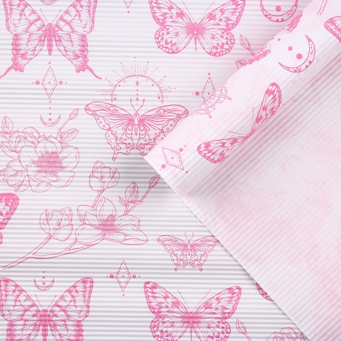 Бумага гофрированная в рулоне «Бабочки», 0,68 x 5 м
Бумага гофрированная в рулоне «Бабочки», 0,68 x 5 м