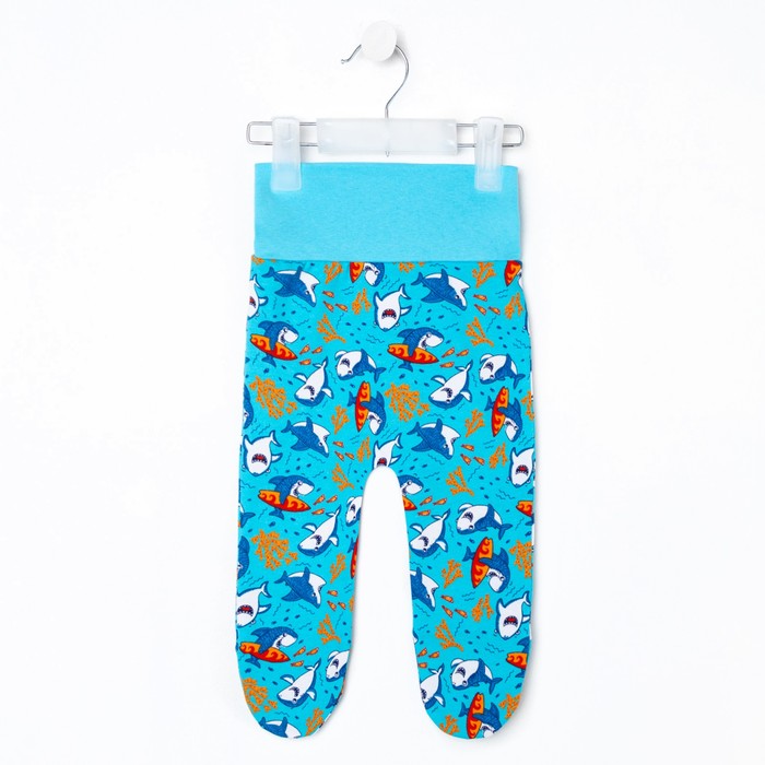 Ползунки детские НАЧЁС, цвет голубой/рис. акулы, рост 74 см
Ползунки детские НАЧЁС, цвет голубой/рис. акулы, рост 74 см