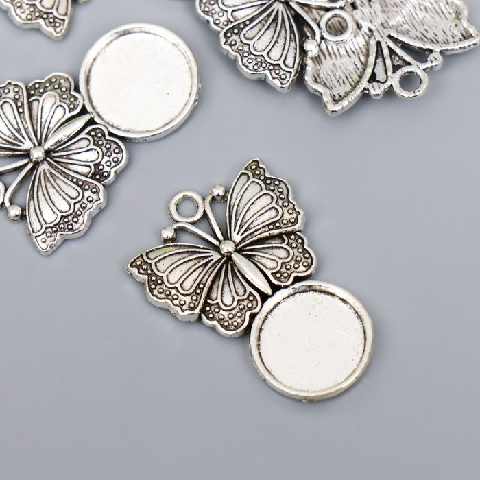 Сеттинг (основа под кабошон) металл "Медальон - Бабочка" серебро 6514 3х2 см
Сеттинг (основа под кабошон) металл "Медальон - Бабочка" серебро 6514 3х2 см