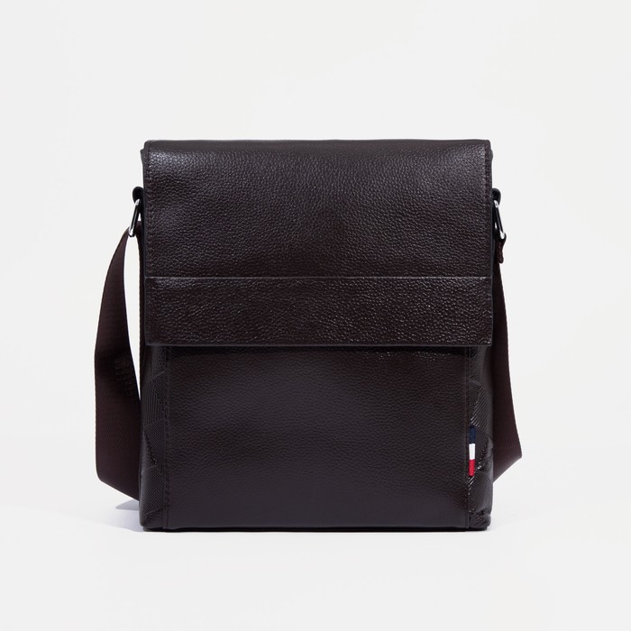 Сумка мужская на молнии, наружный карман, длинный ремень, цвет коричневый
Сумка мужская на молнии, наружный карман, длинный ремень, цвет коричневый