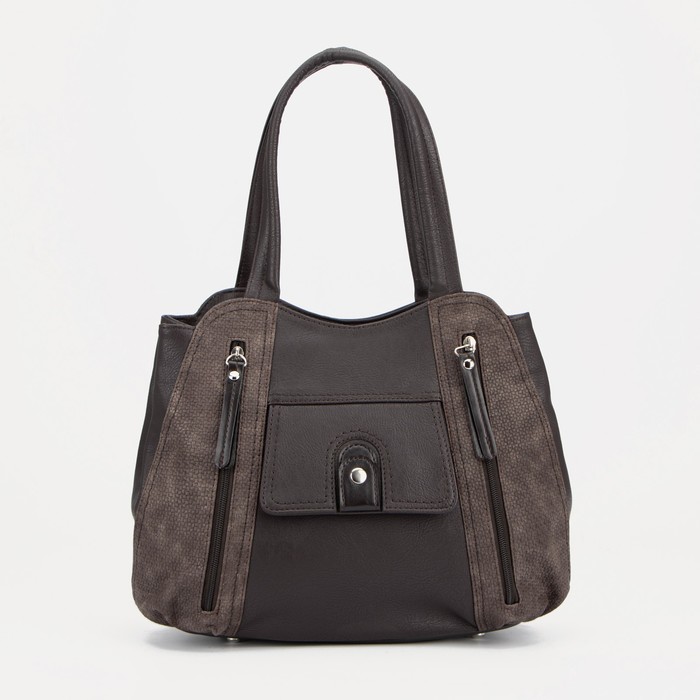 Сумка-тоут, 2 отдела на молниях, 4 наружных кармана, длинный ремень, цвет коричневый
Сумка-тоут, 2 отдела на молниях, 4 наружных кармана, длинный ремень, цвет коричневый