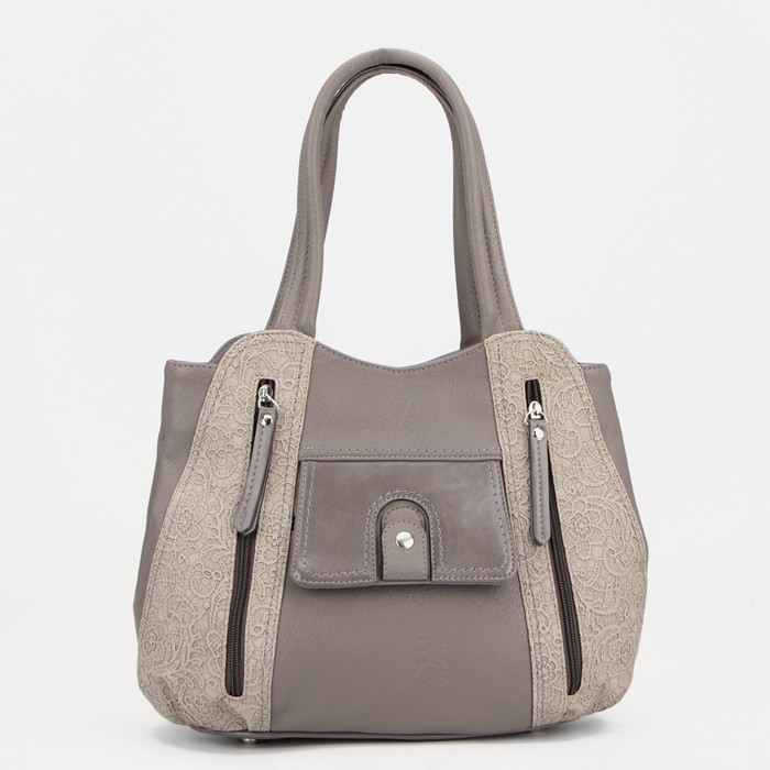 Сумка-тоут, 2 отдела на молниях, 4 наружных кармана, длинный ремень, цвет серый
Сумка-тоут, 2 отдела на молниях, 4 наружных кармана, длинный ремень, цвет серый