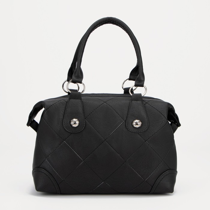 Сумка-саквояж на молнии, цвет чёрный
Сумка-саквояж на молнии, цвет чёрный