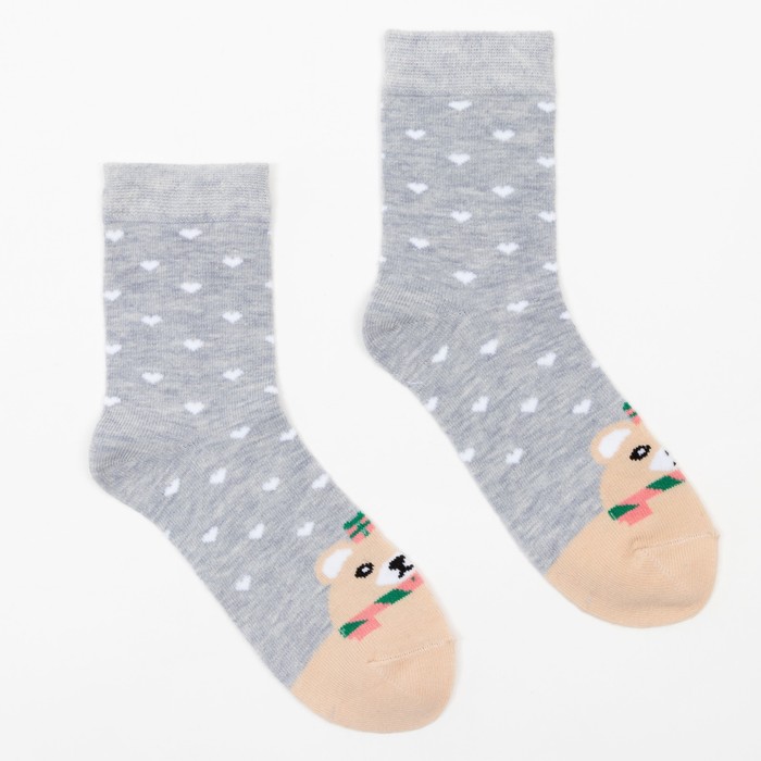 Носки детские, цвет серый/рис. мишка, размер 20-22
Носки детские, цвет серый/рис. мишка, размер 20-22