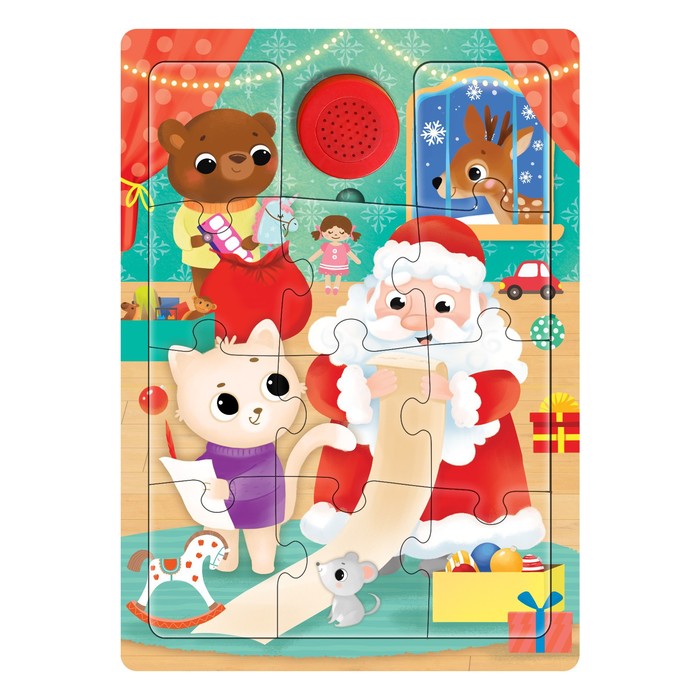 Пазл деревянный музыкальный «Дедушка Мороз готовит подарки»
Пазл деревянный музыкальный «Дедушка Мороз готовит подарки»