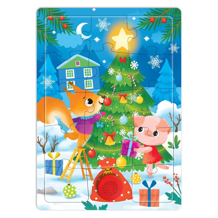 Пазл деревянный музыкальный «Скоро Новый год»
Пазл деревянный музыкальный «Скоро Новый год»