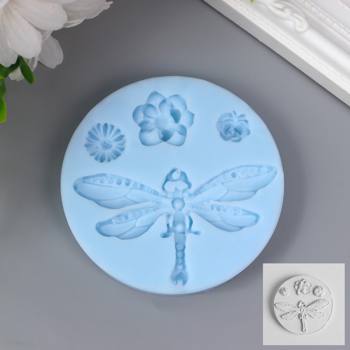 Молд "Стрекоза и цветы" стрекоза 7х4 см; цветы d =1,2 см; 1,5 см; 2 см
Молд "Стрекоза и цветы" стрекоза 7х4 см; цветы d =1,2 см; 1,5 см; 2 см